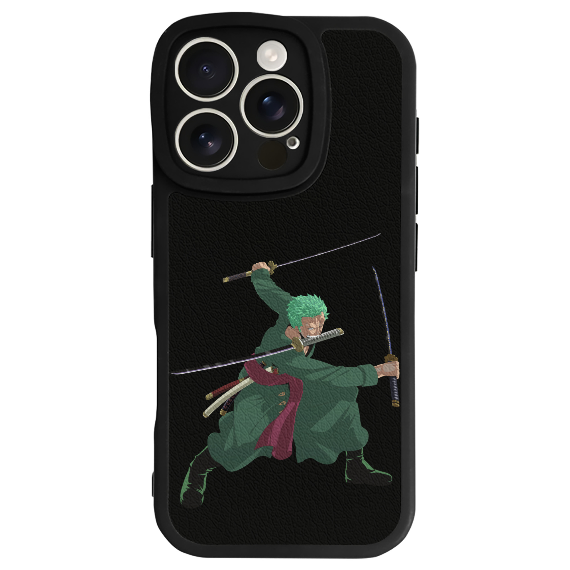 ワンピース ロロノア・ゾロ ONE PIECE Roronoa Zoro 【iPhone 16シリーズ対応】シリコンスマホケース（レザー調） 材質：シリコン